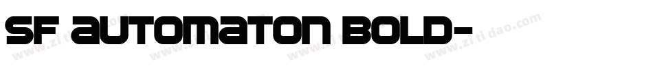 SF Automaton Bold字体转换